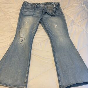 American Eagle Outfitters Light Blue Flare Jeans